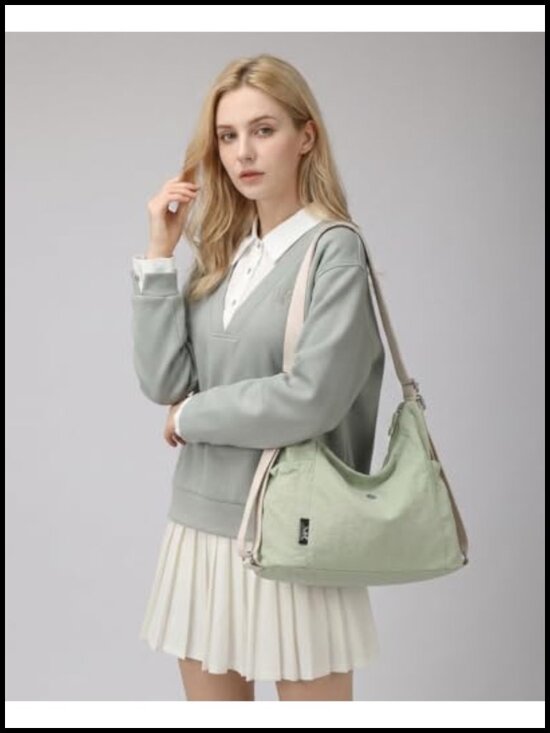 Convertible Nylon Tote Backpack Crossbody Bag Hobo Purse Work Travel main image 4